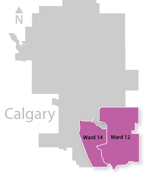 Wards 12 & 14 map