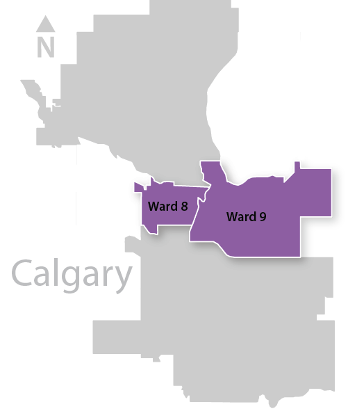 Wards 8 & 9 map